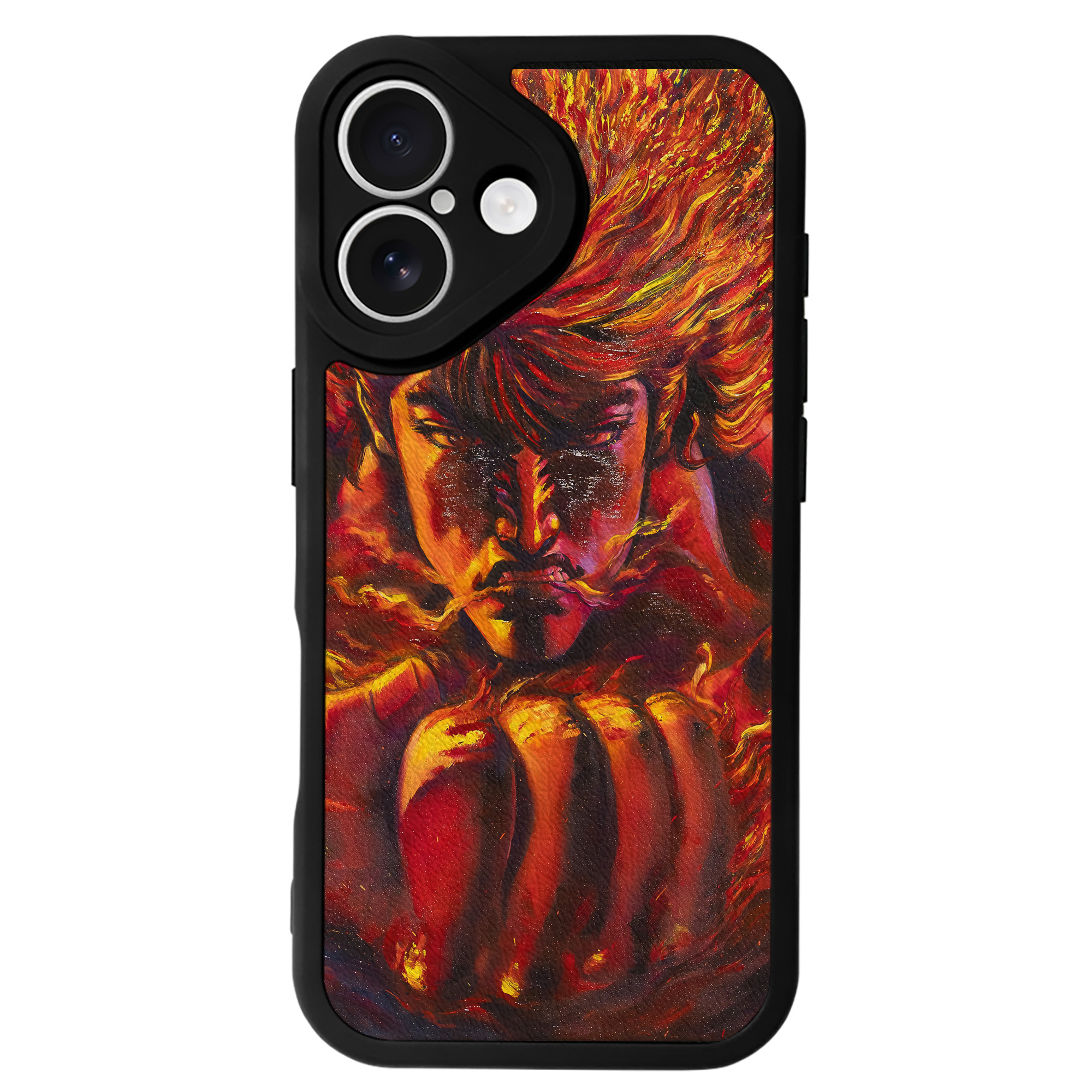 （画像用） 北斗の拳 Fist of the North Star 【iPhone 16シリーズ対応】シリコンスマホケース（レザー調） 材質：シリコン